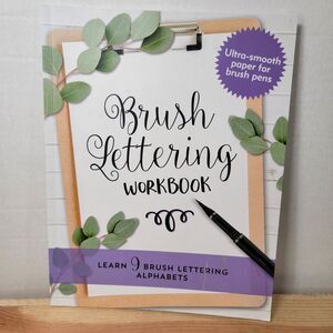 Brush Lettering Workbook by Peter Pauper Press, Inc. (paperback)
